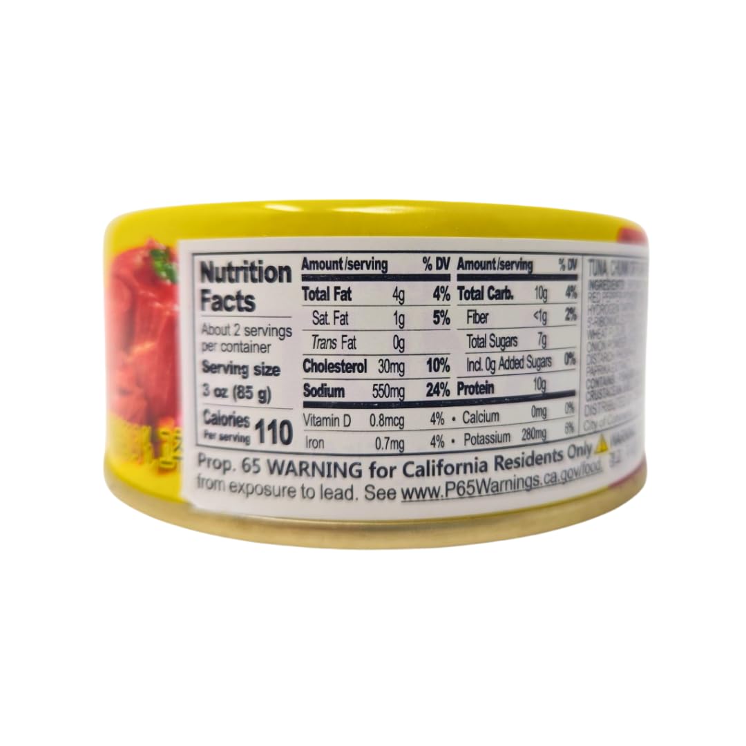 Dongwon Tuna In Hot Pepper Sauce With Vegetables, 135G (4 Pack)