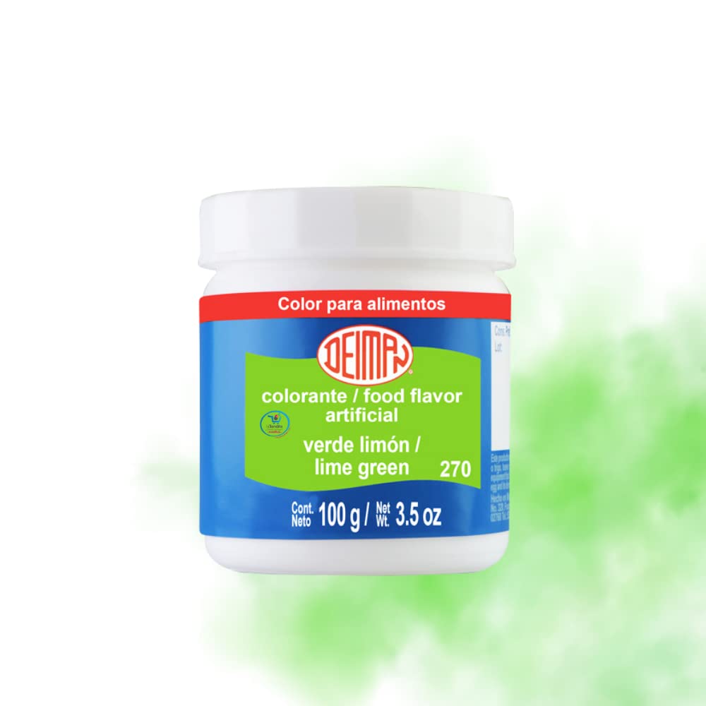 Deiman Artificial Food Color Lime Green 270 (3.5 oz)