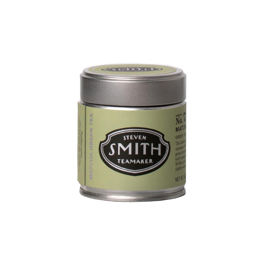 STEVEN SMITH TEAMAKER Matcha Green Tea Powder, Organic, Sugar-Free, Caffeinated, 40 Gram Tin