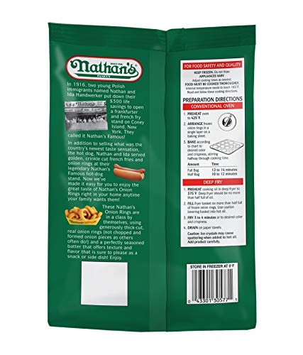 Nathans Famous Thick Sliced Battered Onion Rings, 16 Oz