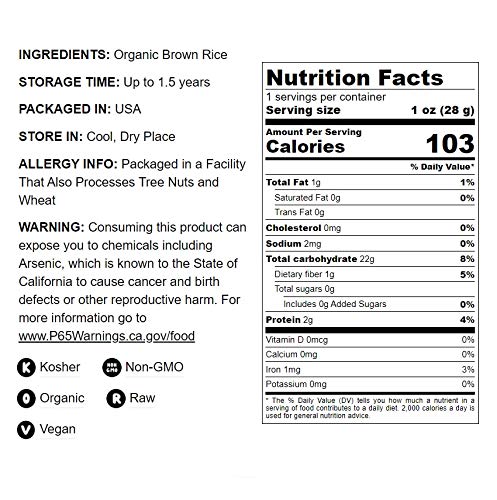 Food To Live Organic Brown Rice Flour, 10 Pounds - Non-Gmo, Finely Ground From Long Grain Rice, Unbleached, Untreated, Vegan Mea