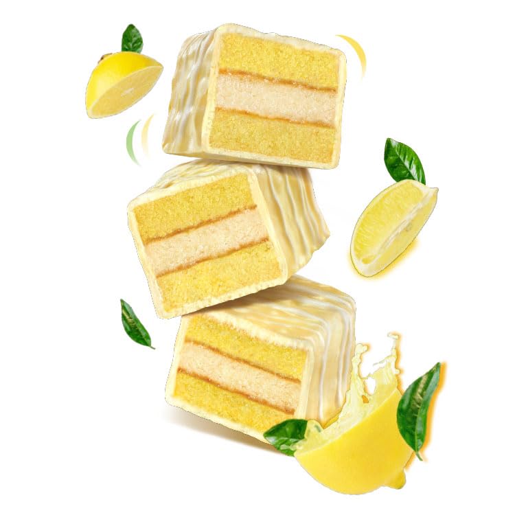 The Original Cakebites By Cookies United, Grab-And-Go Bite-Sized Snack, Sweet Lemon Layers, 12 Pack Of 3 Cookies