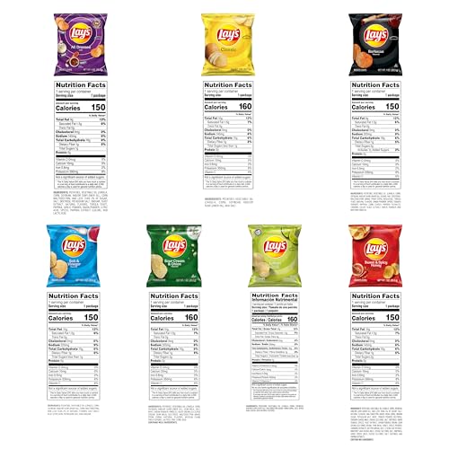 Lays Potato Chips Variety Pack, 1 oz Bags, (21 Pack) (Packaging and Formula May Vary)