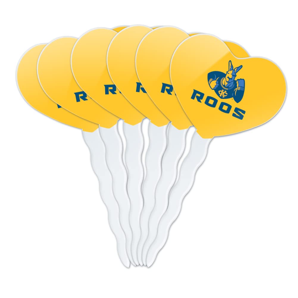 GRAPHICS & MORE Cupcake Picks Set of 6, Acrylic Decoration Toppers, University of Missouri - Kansas City