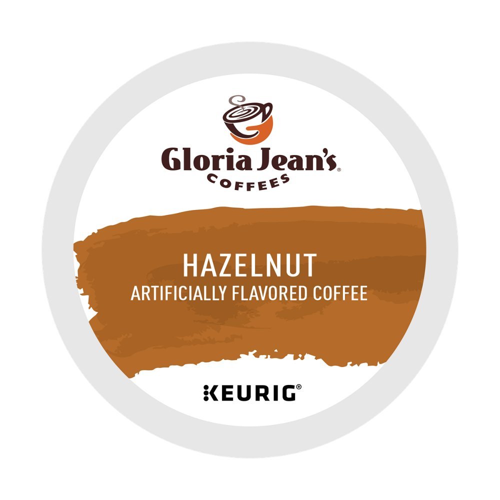 Gloria Jeans Coffees Hazelnut K-Cups, 48 Count (2 Boxes of 24) for Keurig Brewers, Model 48-T60051-052