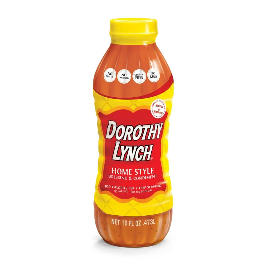Dorothy Lynch Salad Dressing | Sweet & Spicy | Thick & Creamy | Salads, Dips, Sauces, & Marinades | French Style Condiment | Tangy | Gluten Free | No Trans Fat | Usa Made (Home Style, 8 Oz & 16 Oz)
