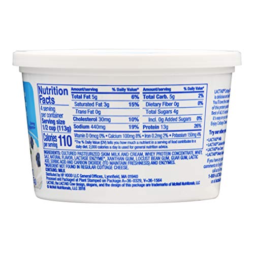 Lactaid, Low Fat Cottage Cheese, Plain, 16 oz