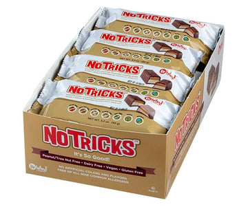 Gluten Free, Caramel Cookie Bars | No Tricks Family Pack (12 Pack) | Vegan, Dairy Free, Peanut Free, Nut Free, Soy Free | by No 