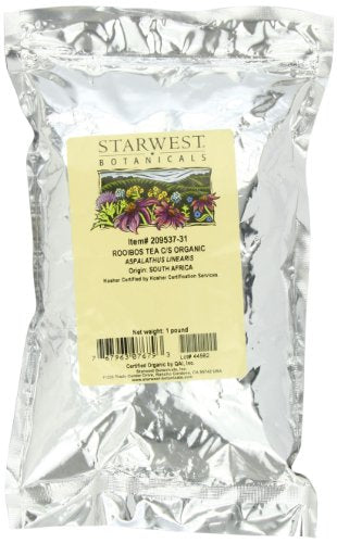 Starwest Botanicals Rooibos Tea C/S Organic, 16 oz (Pack of 2)