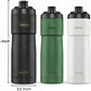 The Clean Hydration Co Insulated Bike Water Bottle 20 oz | Easy Clean Nozzle, Easy Squeeze Sports Bottle | BPA Free Cycling Bottle for Road & Mountain Biking, Gym & Travel