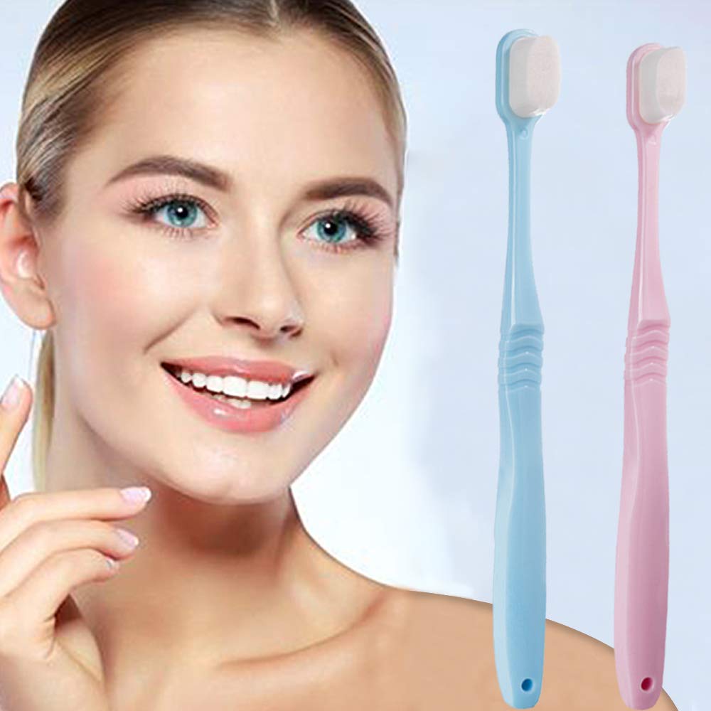 Di Qiu Ren Extra Soft Toothbrush For Sensitive Gums, Manual Toothbrush With 8 Tubes Of 10000 Soft Floss Bristle For Gum Care, Pr