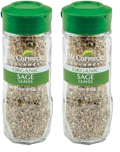 McCormick Gourmet Organic Sage Leaves, 0.43 oz (Pack of 2)