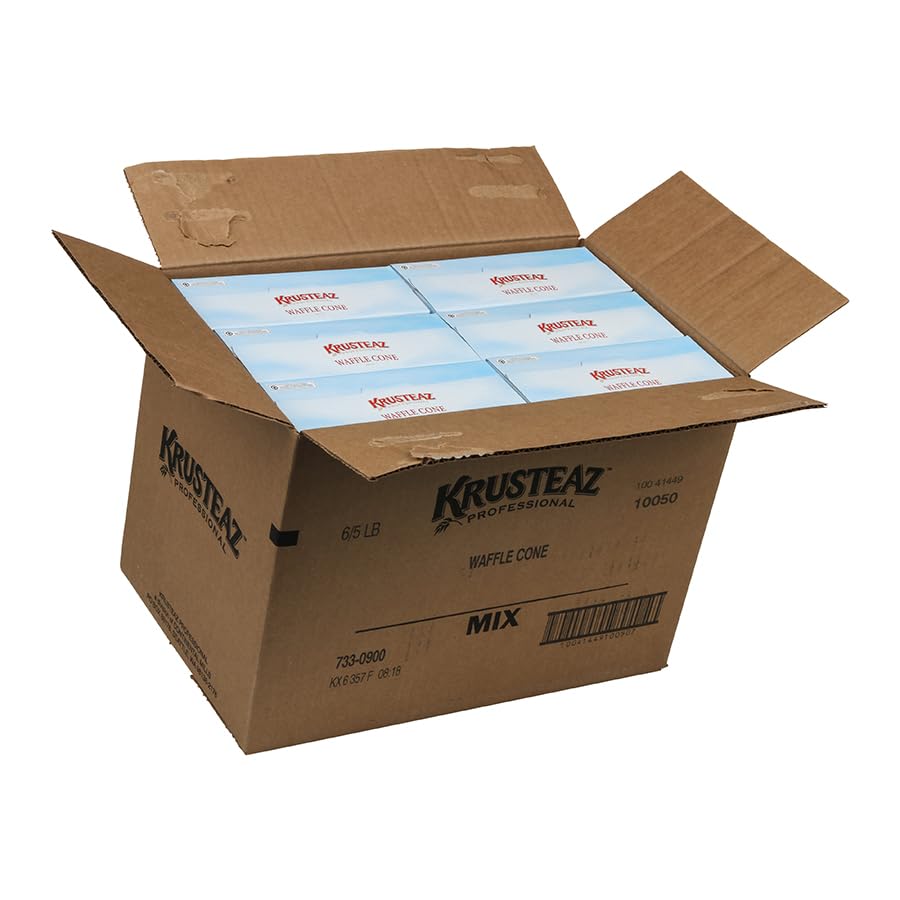Krusteaz Waffle Cone Mix, 5 Pound (Pack Of 6)