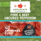 Applegate, Natural Uncured Pork & Beef Pepperoni, 4oz