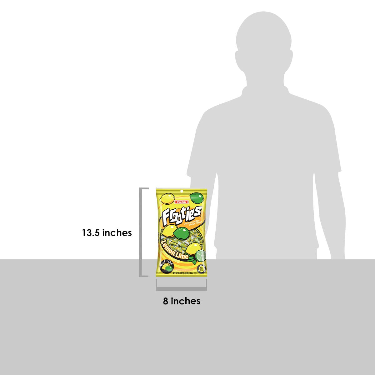 Lemon Lime Frooties - Tootsie Roll Chewy Candy - 360 Piece Count, 38.8 oz Bag (Pack of 2)