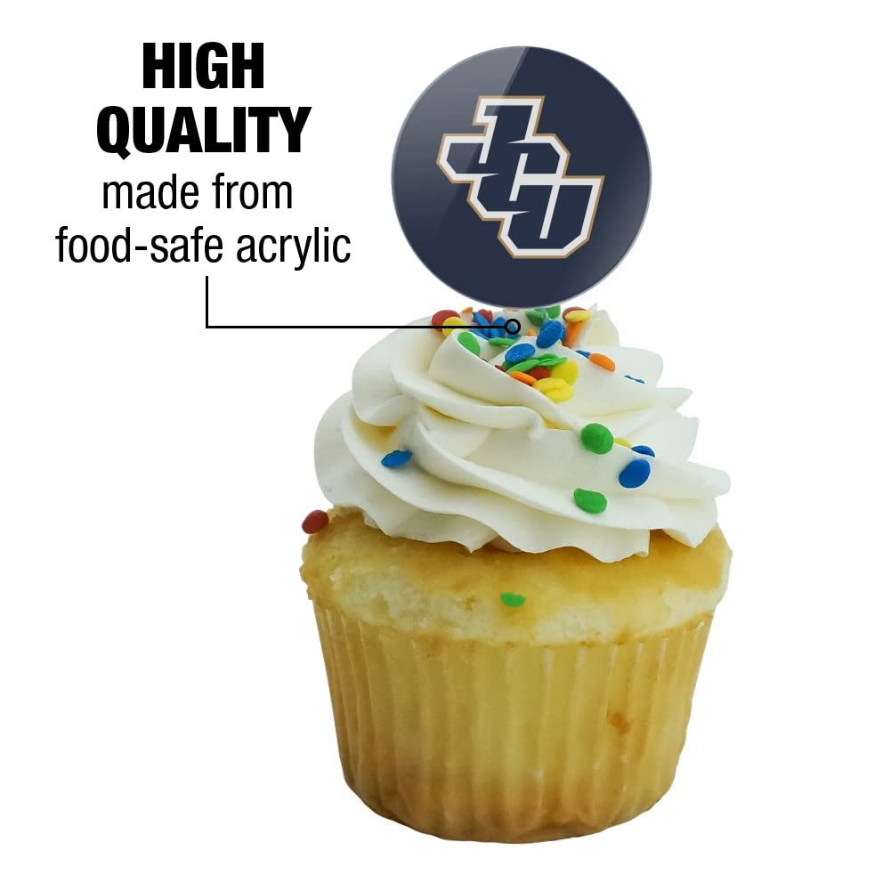 Graphics & More John Carroll University Primary Logo Cupcake Picks Toppers Decoration Set Of 6