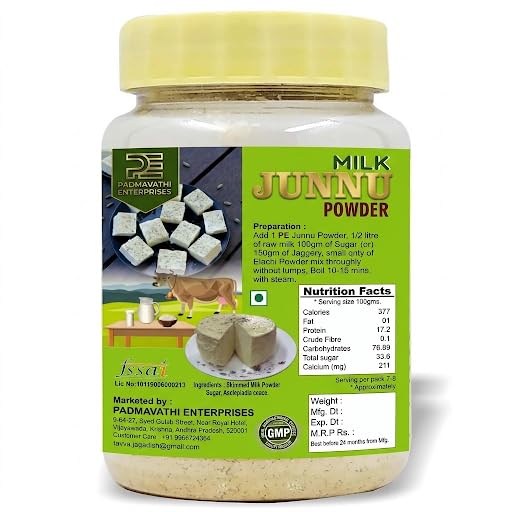 PE  Jar Pack  vegetarians Junnu Powder  200 Grams  Kharvas  Ginna  Seembaal Kadambu