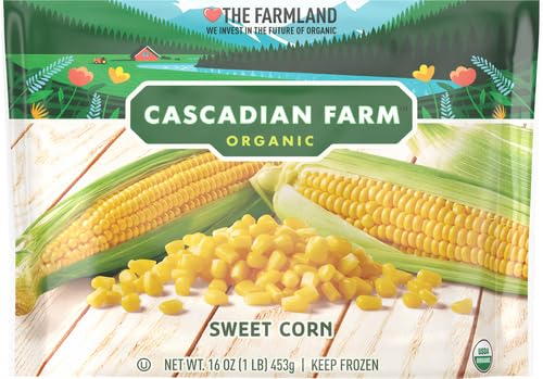 Cascadian Farm Organic Sweet Corn, Frozen Vegetables, 16 oz Bag
