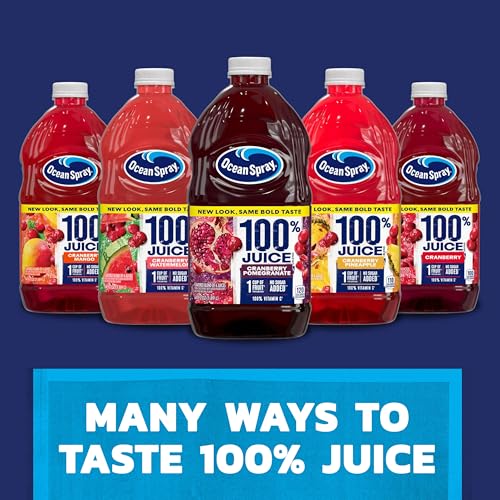 Ocean Spray 100% Juice Cranberry Mango Juice Blend  64 Fl Oz Bottle (Pack of 1)