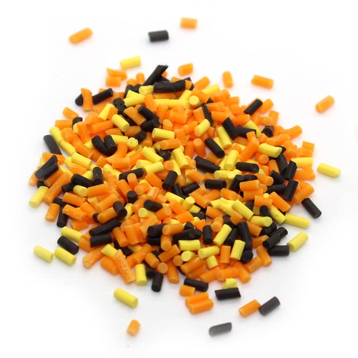Unpretentious Halloween Sprinkles, 2 Cups, Gluten Free, Autumn Mix Jimmies, Orange/Yellow/Brown