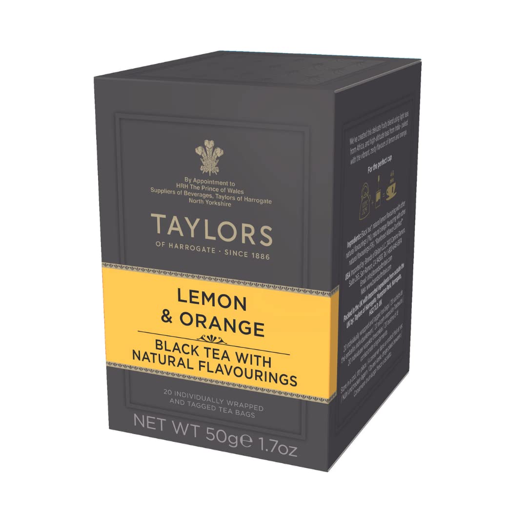 Taylors Of Harrogate Lemon & Orange Black Tea, 20 Teabags