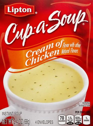 Lipton Cream of Chicken Instant Soup Mix 2.4 Oz (Pack of 3)