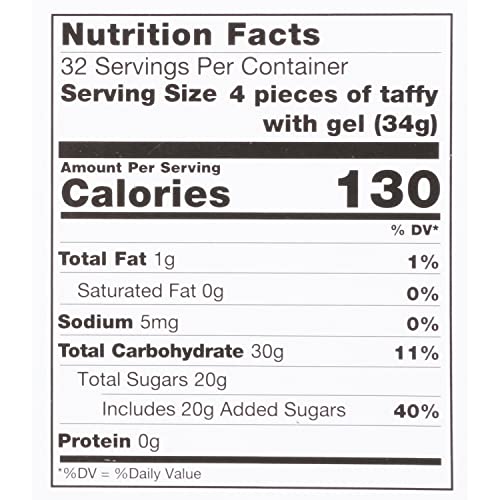 Juicy Drop Taffy Variety Pack, Assorted Flavors Sweet Chewy Candy with Sour Gel Pen, 2.36 Oz, 16 Count