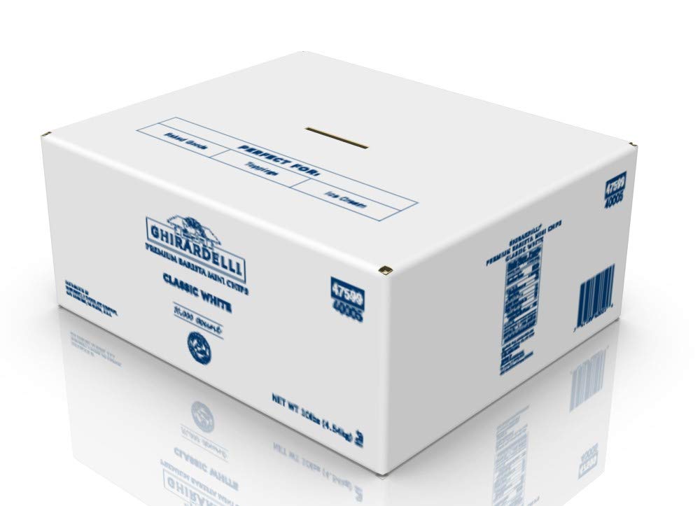 Ghirardelli Classic White Barista Mini Chips, 10 Lb, Chocolate, 160 Ounce
