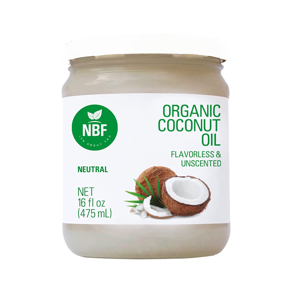 NBF NATURA BIO FOODS - Organic Coconut Oil | Cold Pressed | Margarine Substitute | Paleo & Kosher | Rich in Antioxidants | Ideal