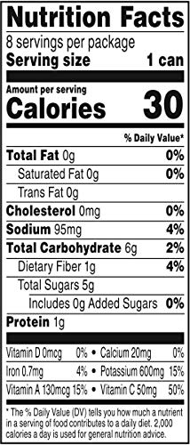 V8 Original Low Sodium 100% Vegetable Juice, 5.5 oz. Can, 8 Count