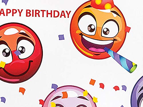 Gifts of Gourmet Hand-Crafted 14 Piece Chocolate Gift Basket - Medium - Birthday Emojis