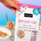 Safe + Fair Birthday Cake Granola - Gluten-Free, Vegan & Plant-Based Snack with Natural Sprinkles - 0g Trans Fat, Non-GMO, Koshe