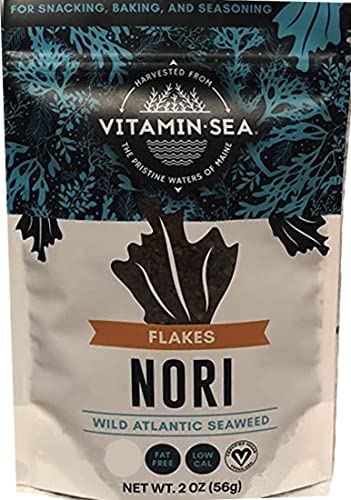 VITAMINSEA Nori Dried Seaweed | Vegan Certified Wild North Atlantic Nori Laver | Perfect for Thyroid Support | Rich in Iodine, C