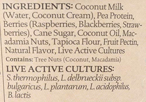 siggis Plant-Based Coconut Blend, Mixed Berry, 5.3 oz. Cup - Single Serving Dairy Free Snack, More Protein Than Sugar