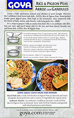 Goya Rice & Pigeon Peas Arroz con Grandules , 7oz., Pack of 12