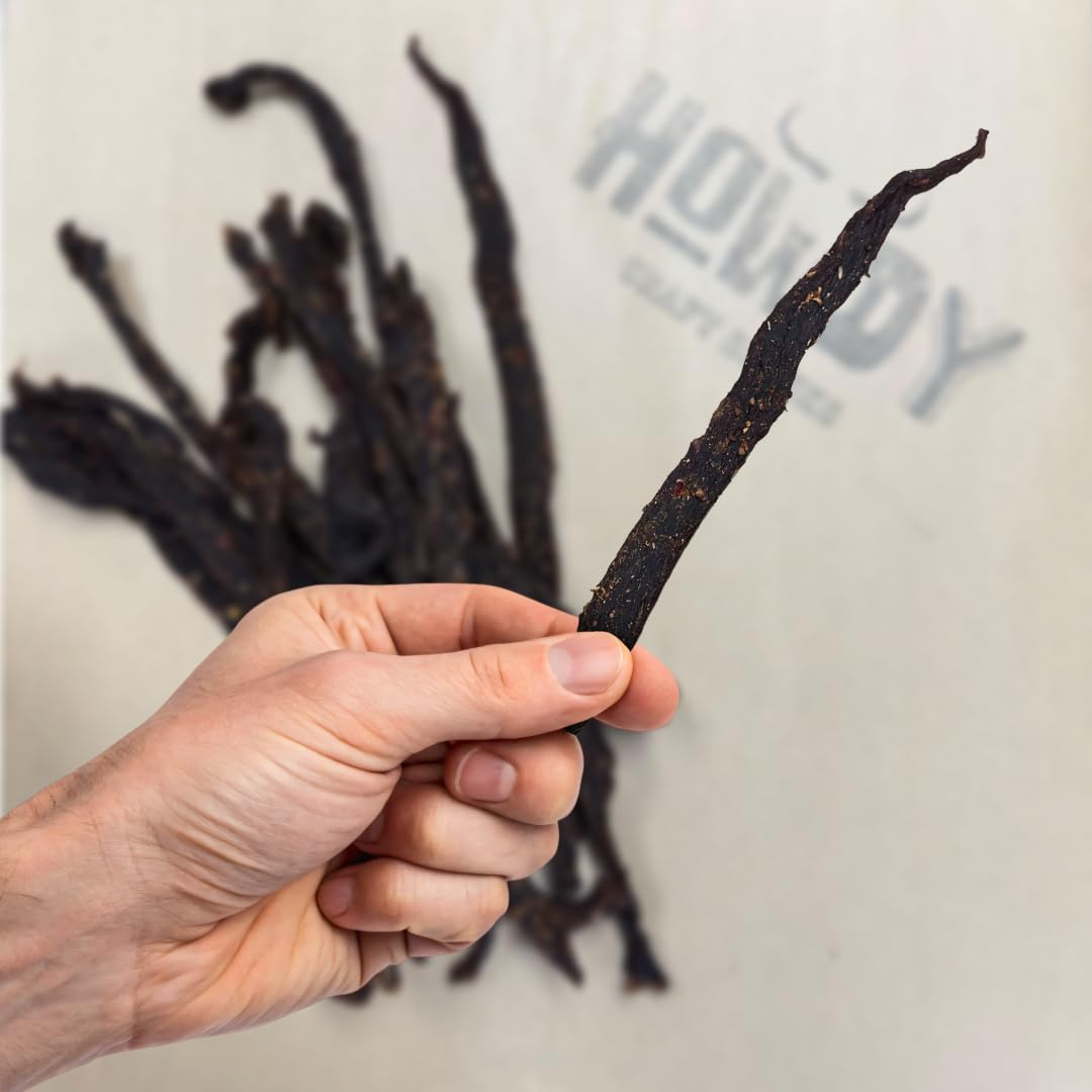 Howdysnax Biltong Chili Bites – 4 Pack (16 Oz Total) – Bulk Spicy Beef Snack • High-Protein • Keto & Paleo • No Preservatives • Made In Usa