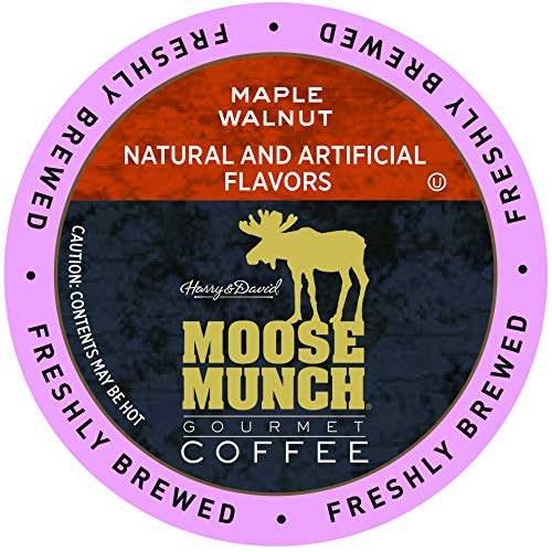 Harry & David Moose Munch Coffee Single Serve Cups, 36 Count, for Keurig K-Cups, Maple Walnut Flavor