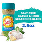 Dash Salt-Free Seasoning Blend, Garlic & Herb, 2.5 Ounce (Pack of 2)