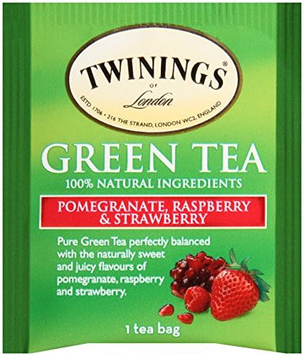 Twining Tea Green Pomegranate, Raspberry, Strawberry, 20 Ct