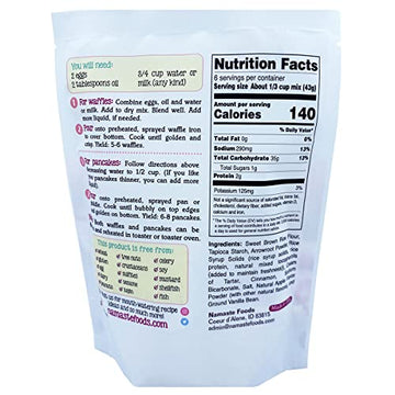 Namaste Foods Gluten Free Waffle & Pancake Mix, Apple Cinnamon, 9Oz