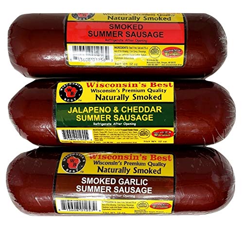 Wisconsin Cheese Company - The Snacker Holiday Gift Box - 100% Wisconsin Cheddar & Pepper Jack Cheese, Smoked Sausage &  Er Gift Box | Perfect For Parties, Charcuterie Boards, And Holiday Gifts