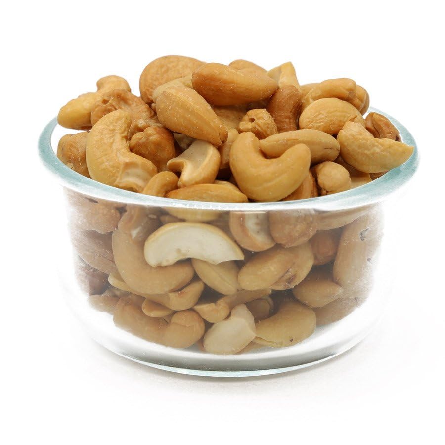 C.J. Dannemiller Whole Cashews, Bulk 10 Lb Box, Roasted & Unsalted, Medium Size 320, Perfect For Snacking, Cooking, Trail Mixes