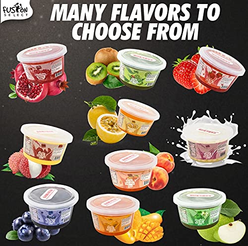 Fusion Select Bursting Bobaz Pearls - 6 Variety Flavors for Fruit Tea Snacks