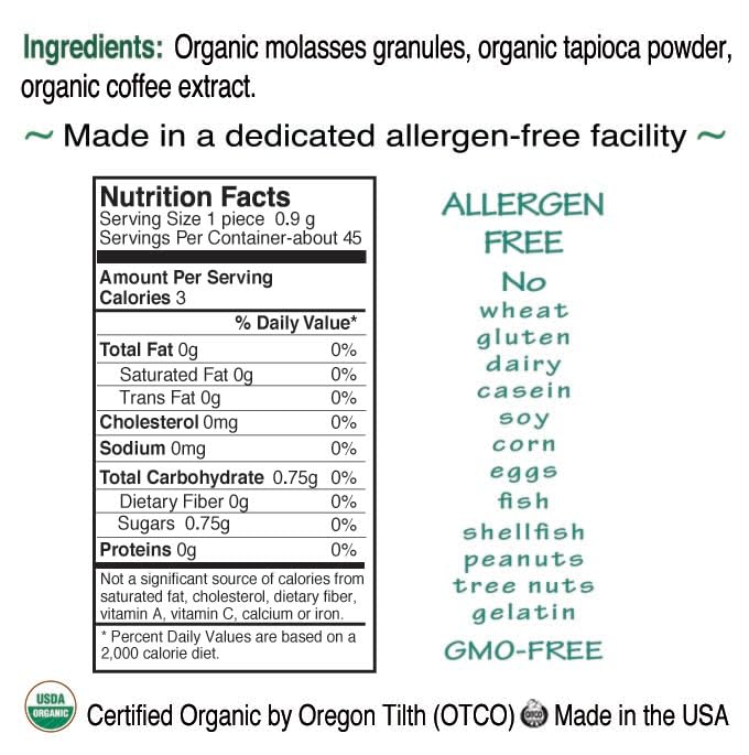 St. Claire'S Organic Herbal Pastilles, (Coffee, 27 Ounce Refill Bag) | Gluten-Free, Vegan, Gmo-Free, Plant-Based, Allergen-Free