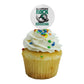 Slippery Rock Secondary Logo Cupcake Picks Toppers Decoration Set Of 6