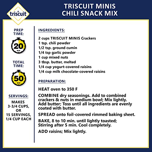 Triscuit Minis Original Whole Grain Wheat ers  Vegan ers  Bulk Lunch Snacks  20 Snack Packs