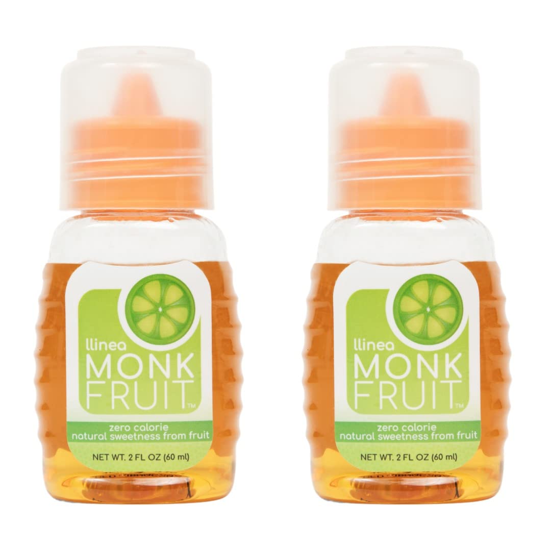 Llinea Monk Fruit - 2-Pack (400 Total Servings) - Sweetens Coffee, Tea, Smoothies, & More - Zero Calories - Zero Carbs - Gluten-