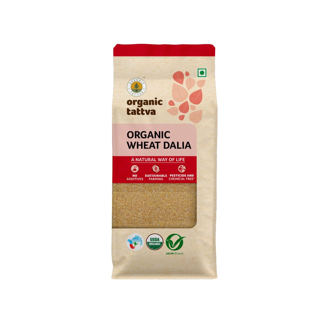 Organic Tattva, Organic Wheat Dalia/Daliya, 500G