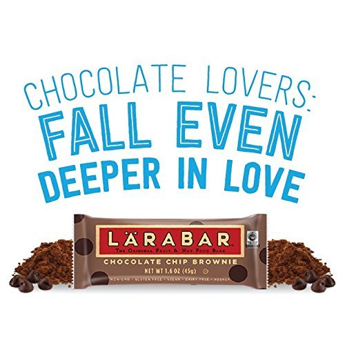 General Mills Larabar Gluten Free Bar, Chocolate Chip Brownie, 1.6 oz (16 Count)