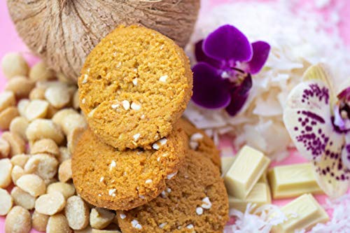 Bake City Keto Cookies | 1oz Hawaiian Cookies, Gluten Free, 0g Sugar, 1.5g Net Carbs, 5g Protein, 12 Pack